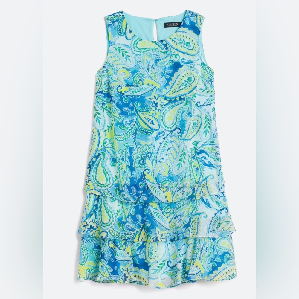 Ralph Lauren Tyree Ruffle Detail Dress size 6